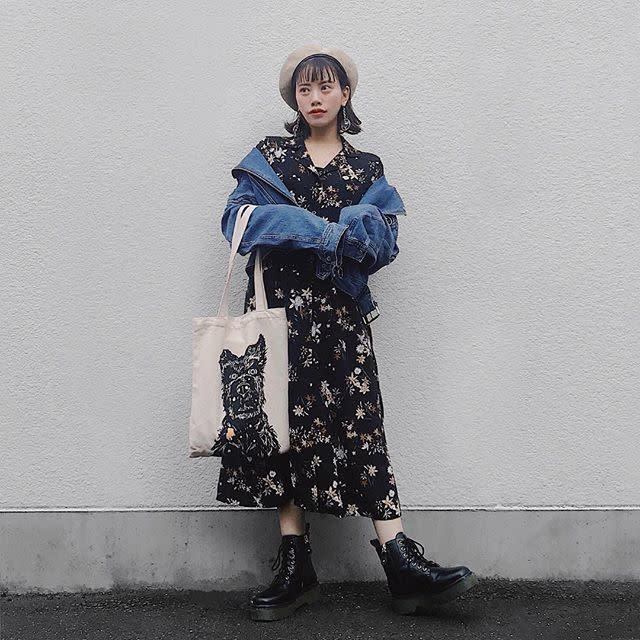 ホイットニー 夕方 チャンス 花 柄 ワンピ デニム ジャケット Salonklaudia Com