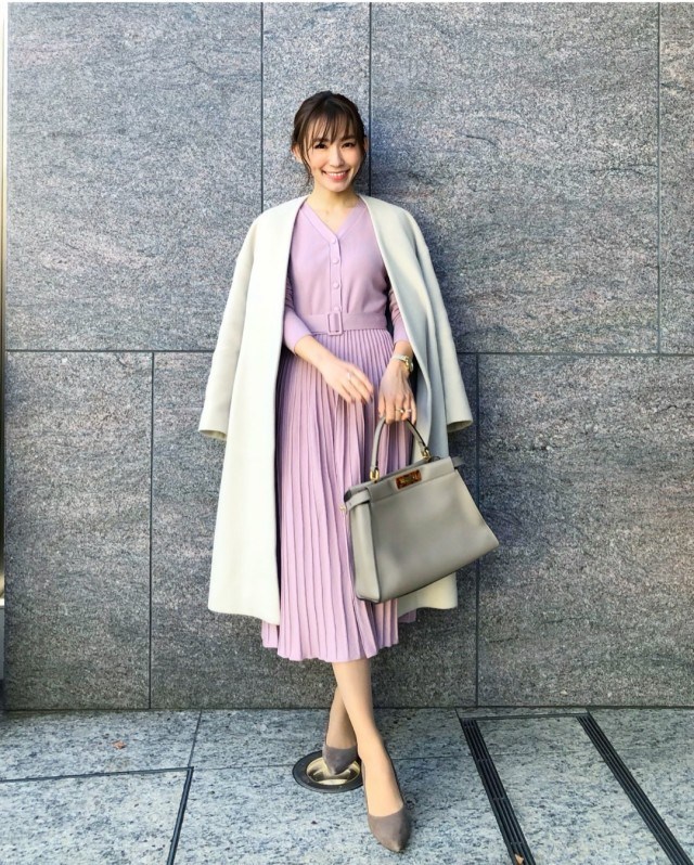 きれい系ニットワンピースでレディライクに メリハリある大人のニットワンピースコーデ7選 ローリエプレス