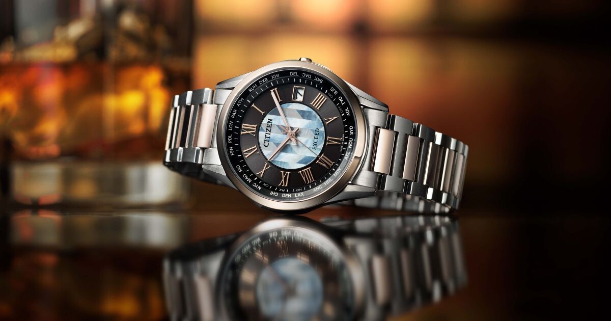 白蝶貝で「誓いの矢」を描いた「シチズン エクシード」限定モデル