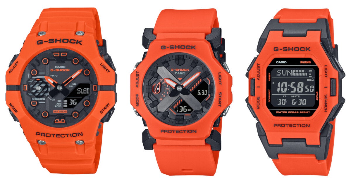 カシオ「G-SHOCK」、ビビッドオレンジのGA-B001／GA-2300／GD-B500が登場 (2024年8月29日) - エキサイトニュース