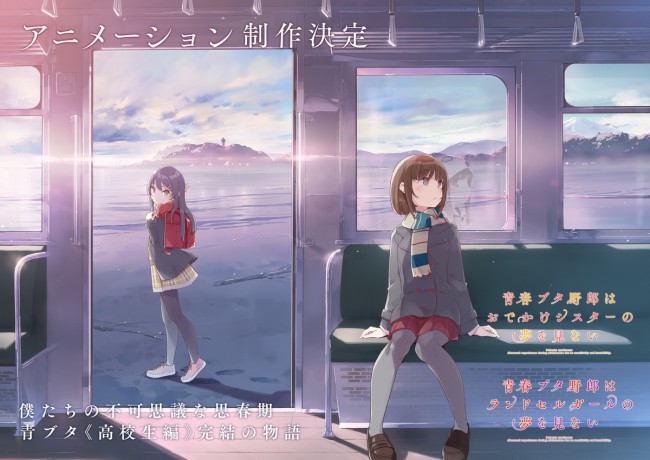青春ブタ野郎 シリーズ新作アニメ制作決定 青ブタ 高校生編 完結の2作を発表 22年9月25日 エキサイトニュース