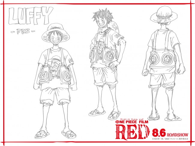 One Piece Film Red 尾田栄一郎描きおろし フェス衣裳 キャラ設定画を一挙解禁 21年12月19日 エキサイトニュース