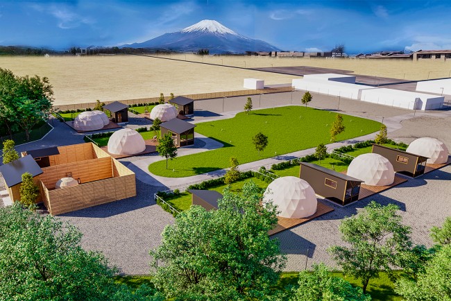 全室富士山ビューの 絶景グランピング施設 山梨に誕生へ 貸切サウナ2基も用意 22年5月26日 エキサイトニュース