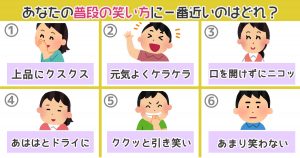 心理テスト あなたの笑い方に一番近いのはどれ 19年11月5日 エキサイトニュース