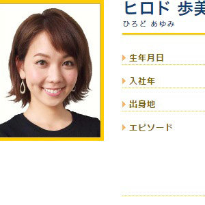 関西一番人気 ハーフ女子アナ ヒロド歩美アナに迫る 人気プロ野球選手って 16年10月日 エキサイトニュース