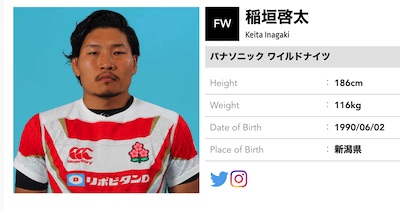 笑わない男 ラグビーの稲垣啓太 倉持明日香とのlineでは 笑ってる との証言 2019年12月21日 エキサイトニュース
