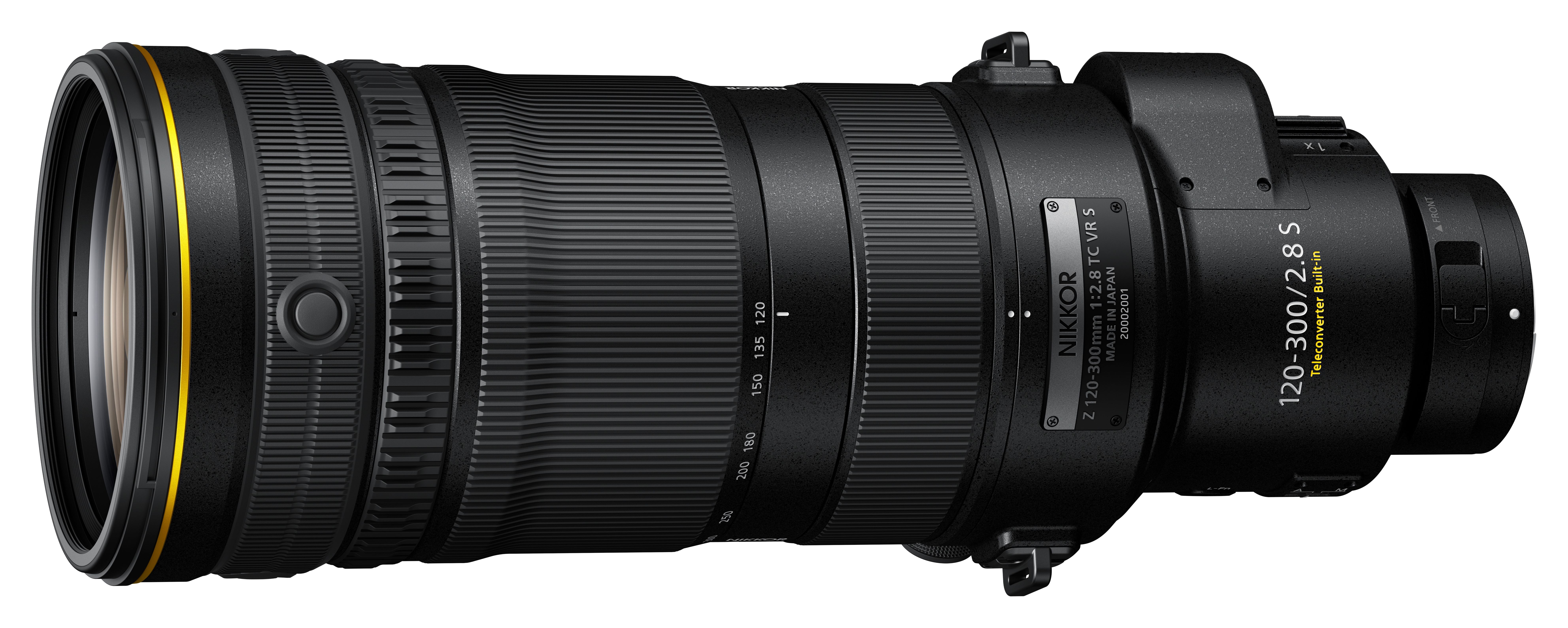1.4倍テレコンバーター内蔵の望遠ズームレンズ「NIKKOR Z 120-300mm f2