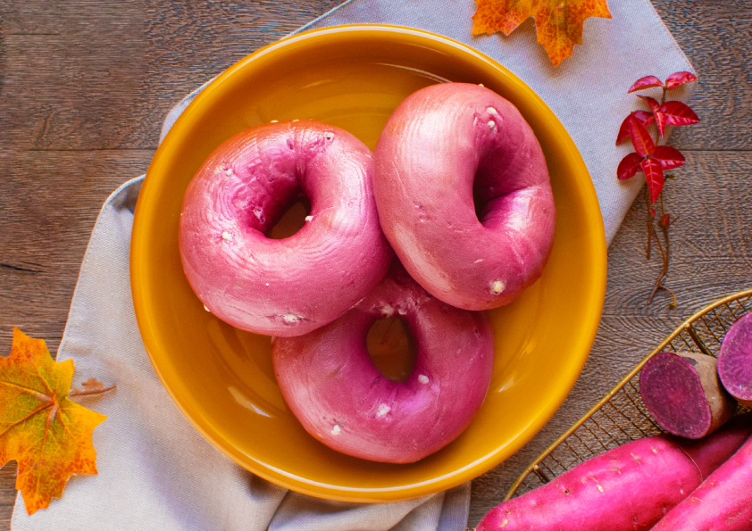 しっとりもちもちの「BAGEL  BAGEL（ベーグルアンドベーグル）」から紫芋やクルミを使用した秋の限定ベーグルが登場!!サンドウィッチやドリンクも販売します!!  (2021年8月26日) - エキサイトニュース