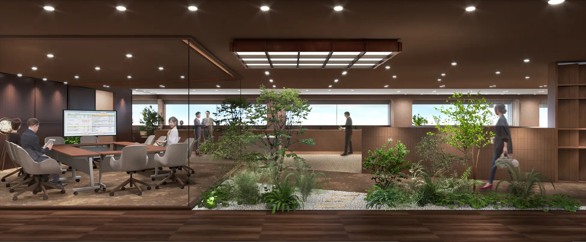 なんばパークス・パークスタワー7階共有部エリアを従業員専用ラウンジ・会議室「PARKS PATIO」としてリニューアルオープン - エキサイトニュース
