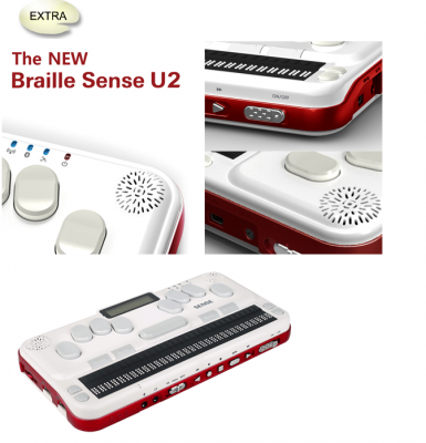 ブレイルセンスオンハンド日本語版 U2ミニ radiko、専用アプリで視覚