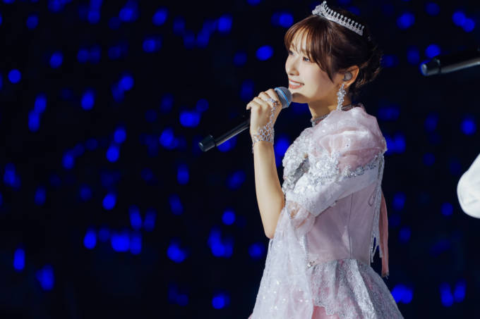 K*a様 櫻坂46 井上梨名 ライブ衣装 生写真 櫻坂46井上梨名、純白ピンクのドレス姿で“100点満点”のアイドル人生に