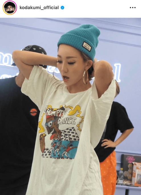 倖田來未 Tシャツ 倖田來未、“どハマり”Tシャツ着用のリハSHOT公開に反響「服装最高です