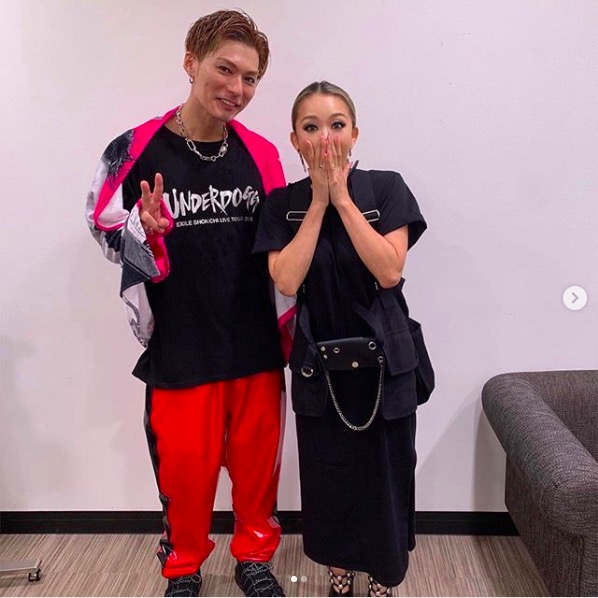 倖田來未 Exile Shokichiとの身長差2ショット公開で反響 美男美女 最強2人組 19年7月6日 エキサイトニュース