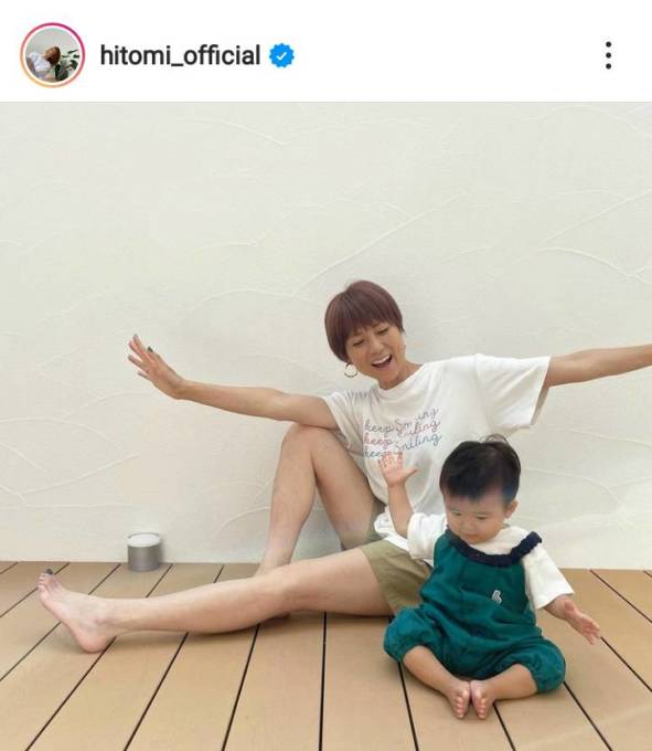Hitomi ザ 子煩悩 な夫と三男の親子shotを公開し 息子さん パパそっくり 愛されてますね 2021年6月21日 エキサイトニュース