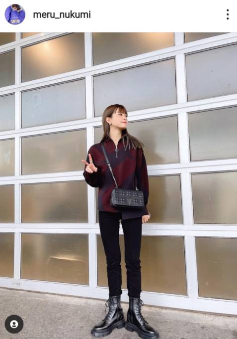 めるる 美脚際立つ さつまいもニット Shotに 足長いなあ 細いの羨ましい の声 21年11月17日 エキサイトニュース