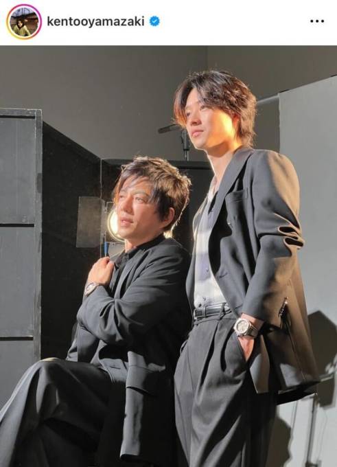 山崎賢人、大沢たかおとの2SHOTにファン興奮「2人揃うのは熱い