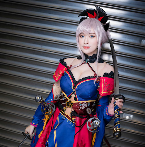 宮本武蔵 FGO コスプレ 水着 第三段階 第三再臨 ウィッグ - その他