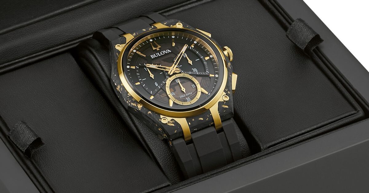 Bulova クロノグラフ 時計 黒金（かいとさん専用） Bulova クロノ