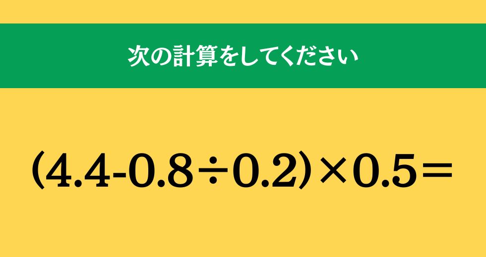 大人ならわかる？ 小学校の「算数」問題＜Vol.2410＞