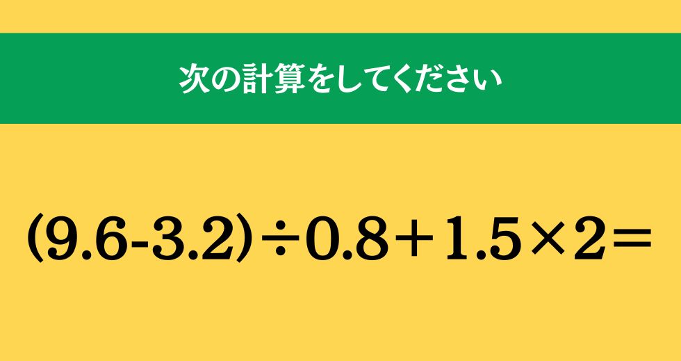 大人ならわかる？ 小学校の「算数」問題＜Vol.1434＞