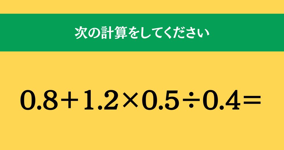 大人ならわかる？ 小学校の「算数」問題＜Vol.2008＞