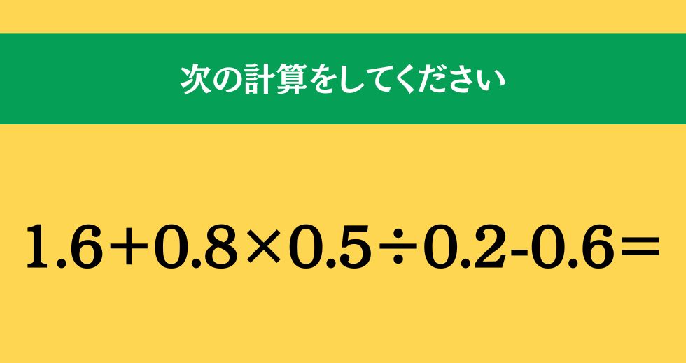 大人ならわかる？ 小学校の「算数」問題＜Vol.2134＞