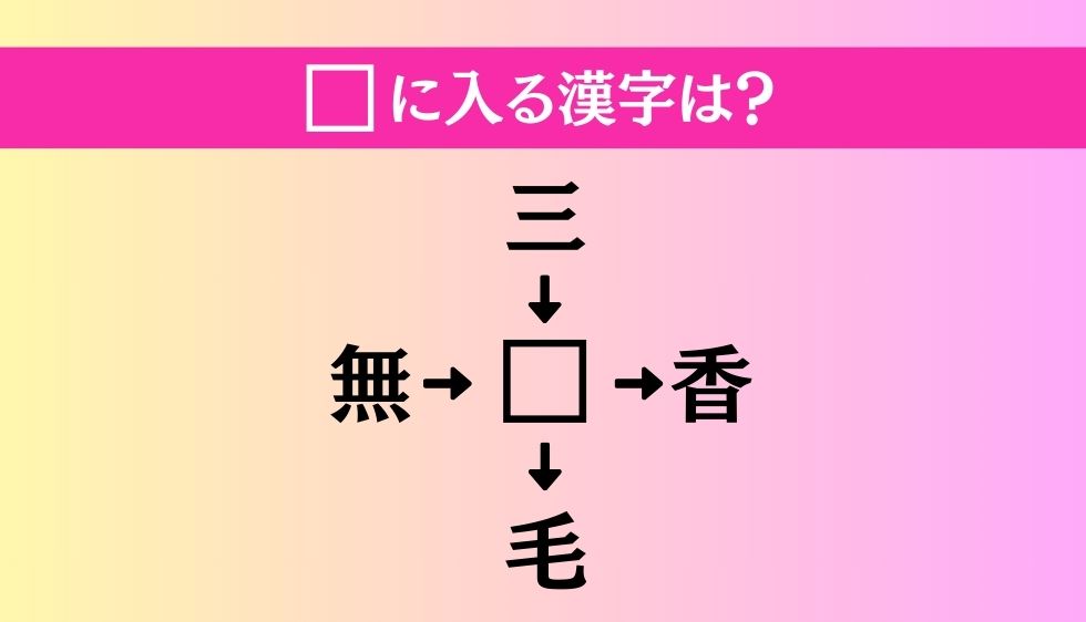 【穴埋め熟語クイズ Vol.1145】□に漢字を入れて4つの熟語を完成させてください