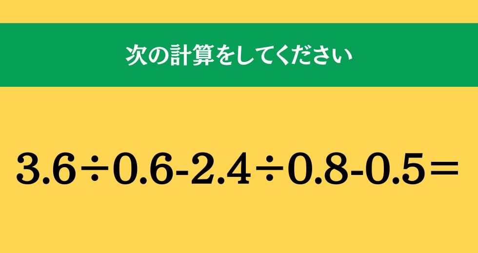大人ならわかる？ 小学校の「算数」問題＜Vol.2290＞