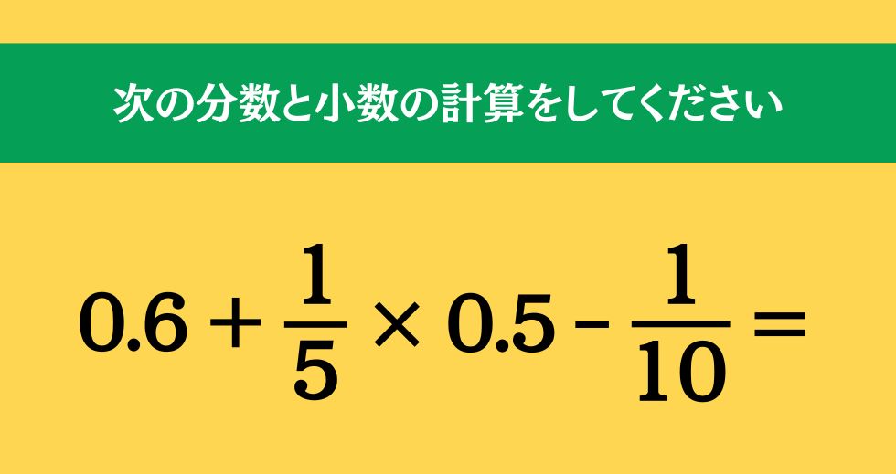大人ならわかる？ 小学校の「算数」問題＜Vol.1847＞