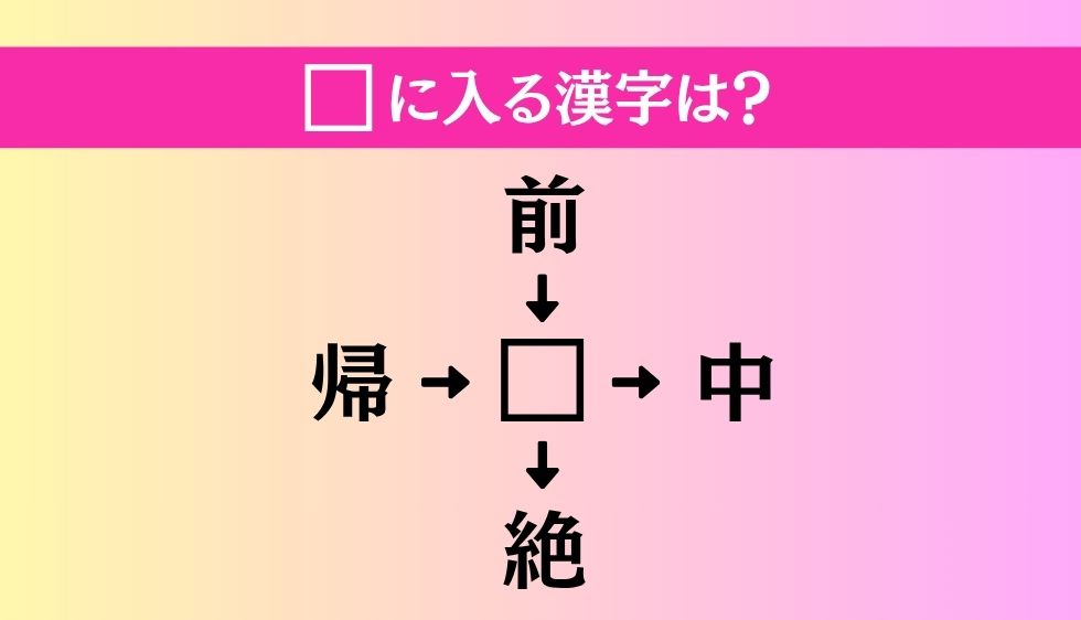 【穴埋め熟語クイズ Vol.4546】□に漢字を入れて4つの熟語を完成させてください