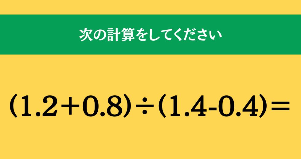 大人ならわかる？ 小学校の「算数」問題＜Vol.2032＞