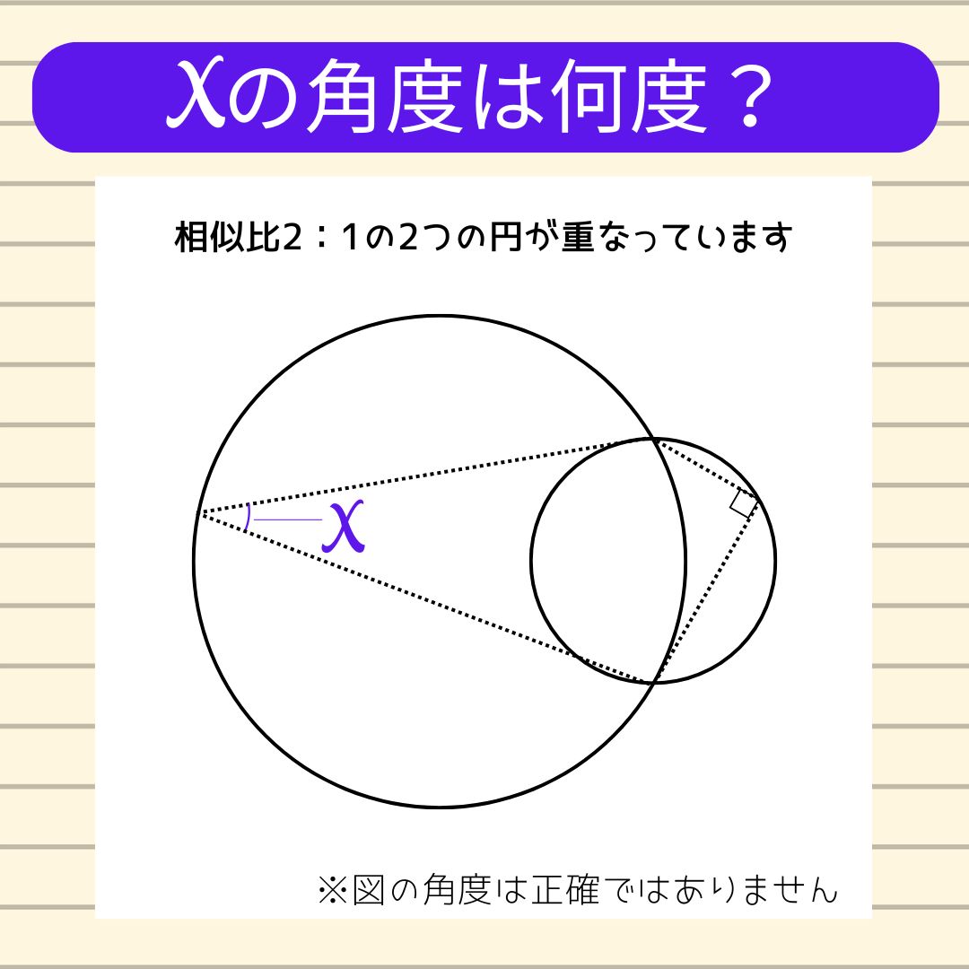 【角度当てクイズ Vol.2012】xの角度は何度？