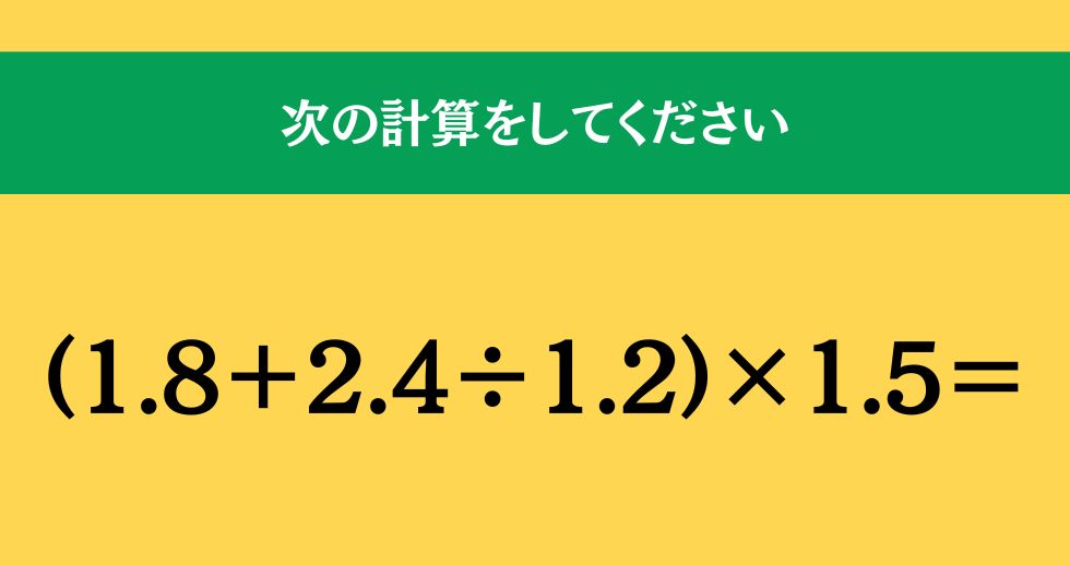 大人ならわかる？ 小学校の「算数」問題＜Vol.1878＞