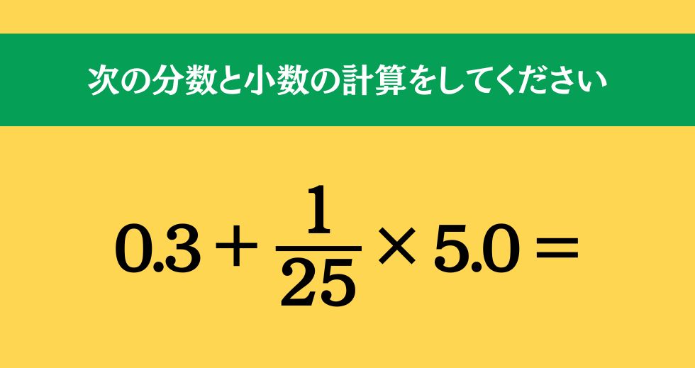 大人ならわかる？ 小学校の「算数」問題＜Vol.1879＞