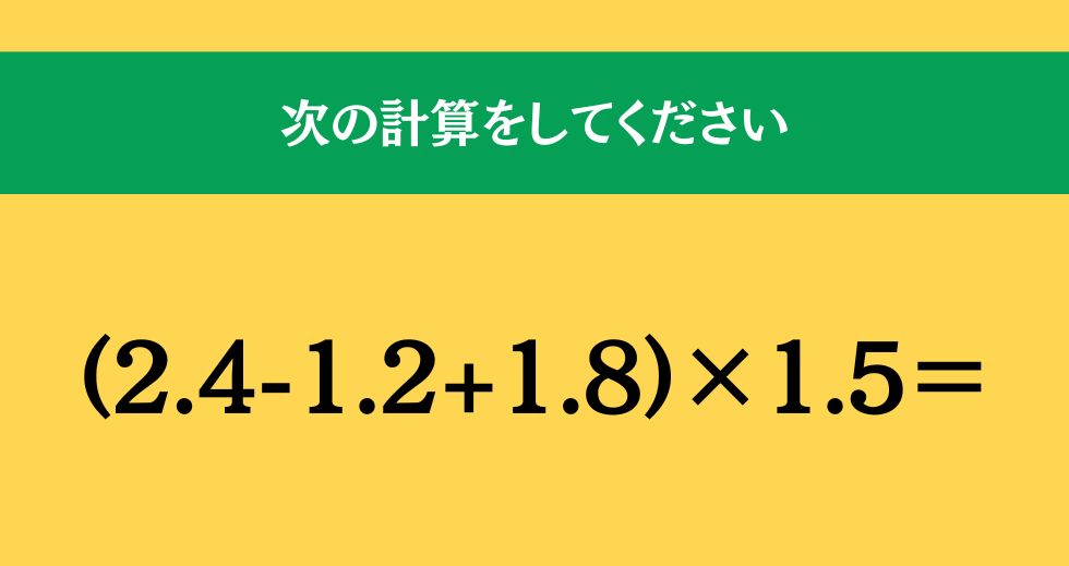 大人ならわかる？ 小学校の「算数」問題＜Vol.1920＞