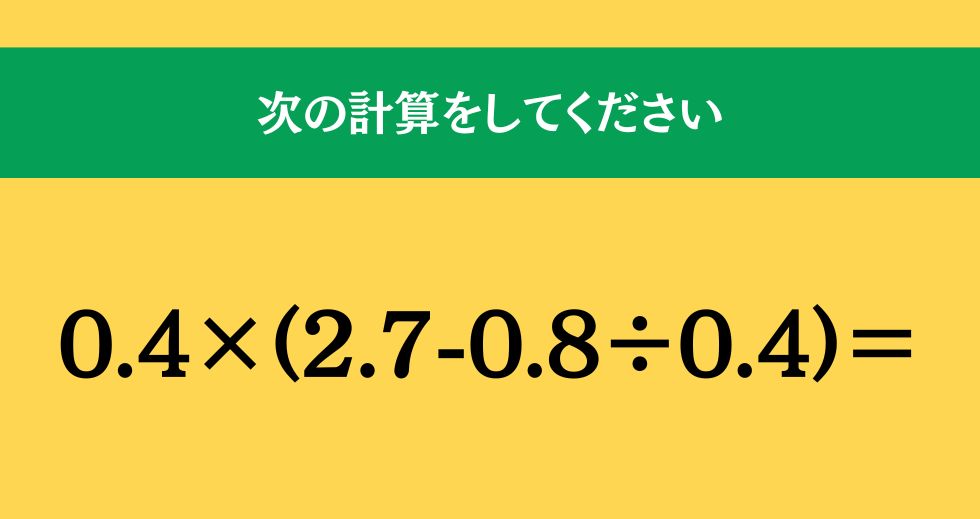 大人ならわかる？ 小学校の「算数」問題＜Vol.2182＞