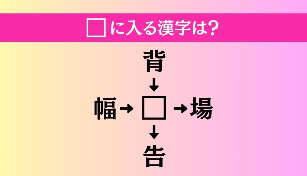 【穴埋め熟語クイズ Vol.632】□に漢字を入れて4つの熟語を完成させてください