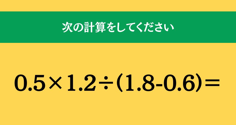 大人ならわかる？ 小学校の「算数」問題＜Vol.2344＞