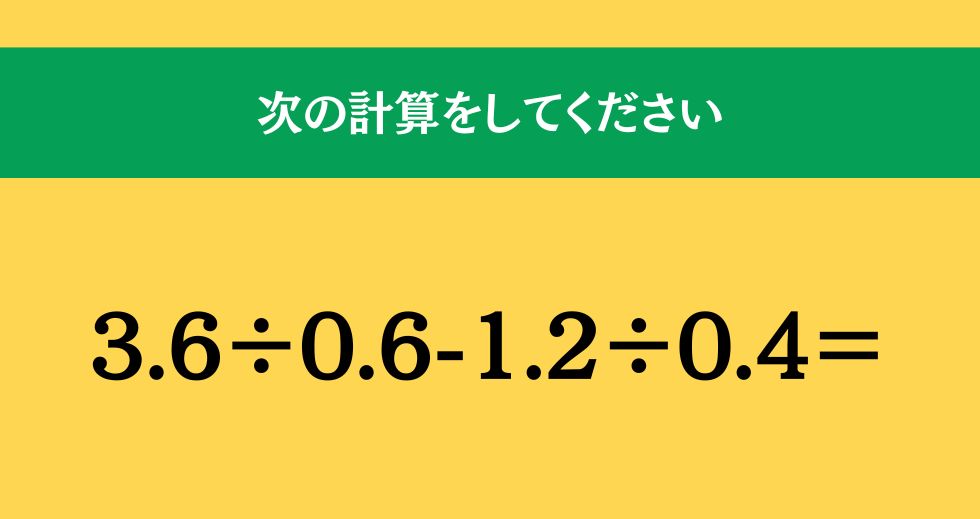 大人ならわかる？ 小学校の「算数」問題＜Vol.2056＞