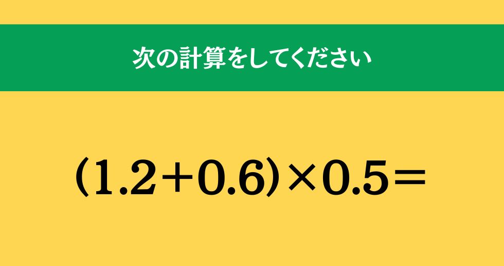 大人ならわかる？ 小学校の「算数」問題＜Vol.1996＞