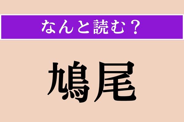 【難読漢字】「鳩尾」正しい読み方は？「鳩」の「尾っぽ」のこと？