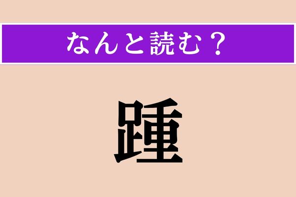 【難読漢字】「踵」正しい読み方は？ 「かかと」以外の読み方です