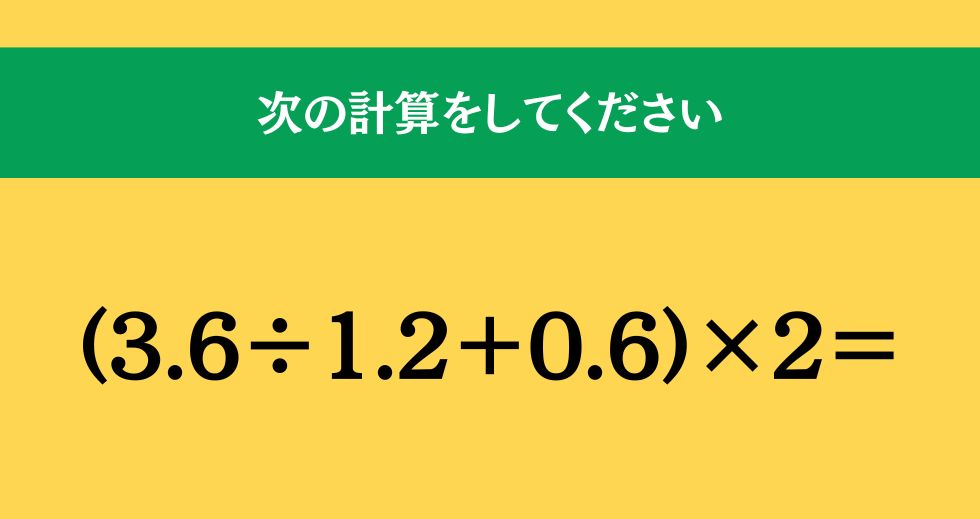 大人ならわかる？ 小学校の「算数」問題＜Vol.1606＞
