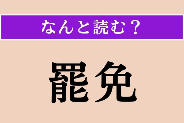 【難読漢字】「罷免」正しい読み方は？「免」は「めん」でOKです！