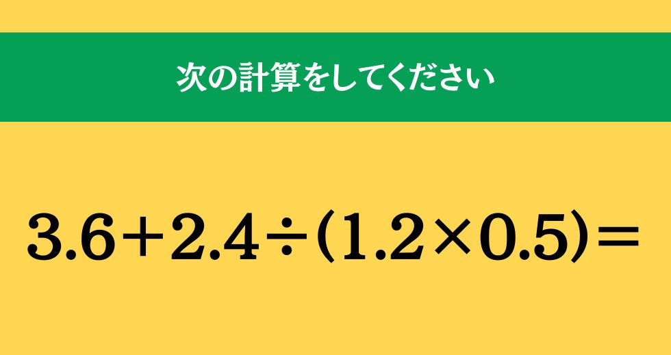 大人ならわかる？ 小学校の「算数」問題＜Vol.1486＞