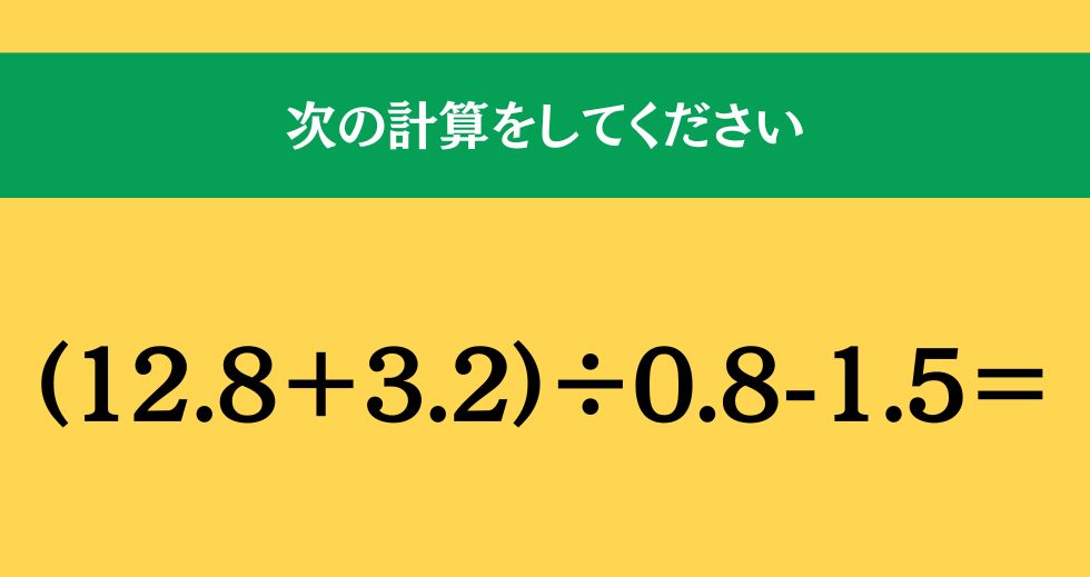 大人ならわかる？ 小学校の「算数」問題＜Vol.2062＞