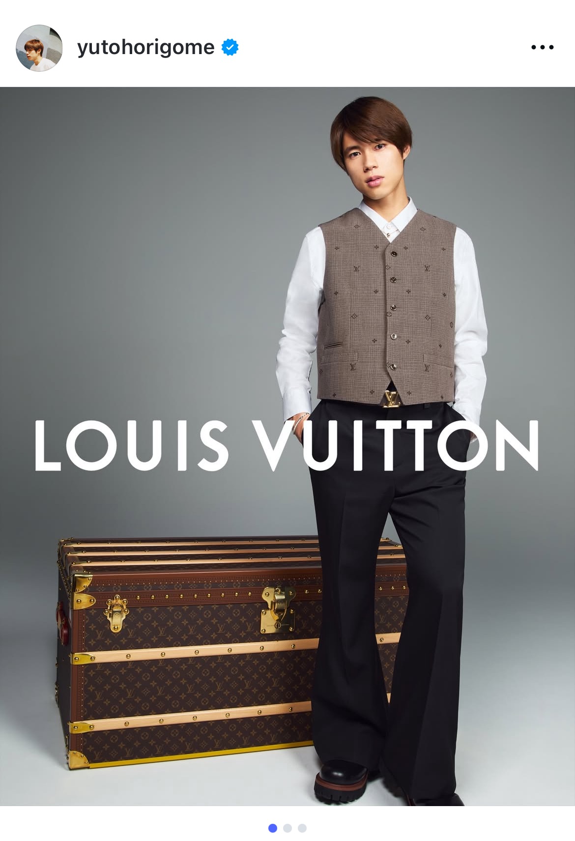 堀米雄斗、ルイ・ヴィトン就任で推し活が広がる予感