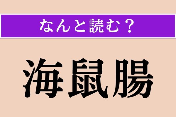 【難読漢字】「海鼠腸」正しい読み方は？ 日本三大珍味の一つです