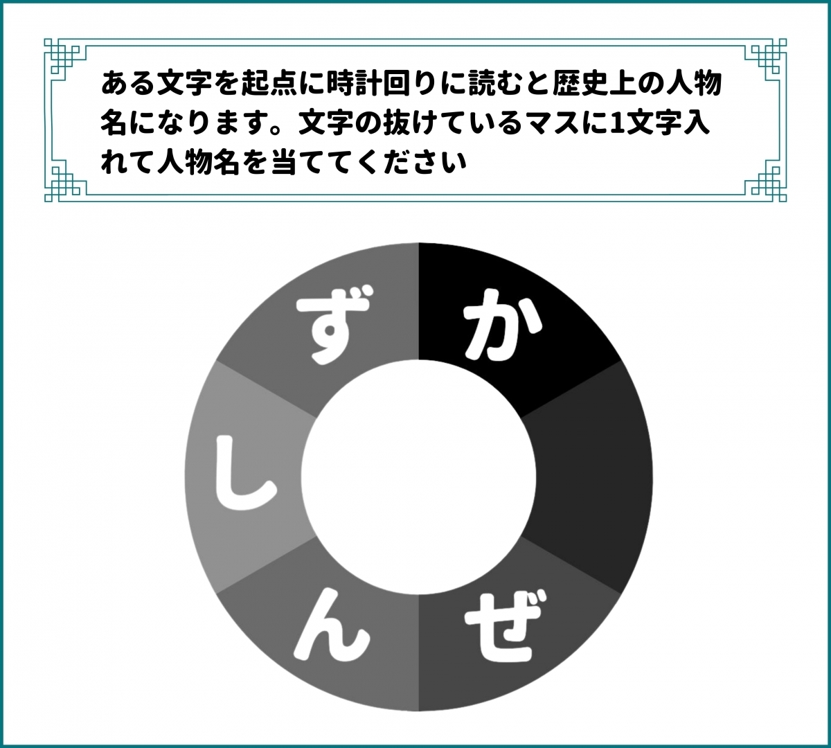 抜けた文字を推理して 隠された歴史上の人物名を当てよ 穴あき人名ルーレット Vol 148 エキサイトニュース