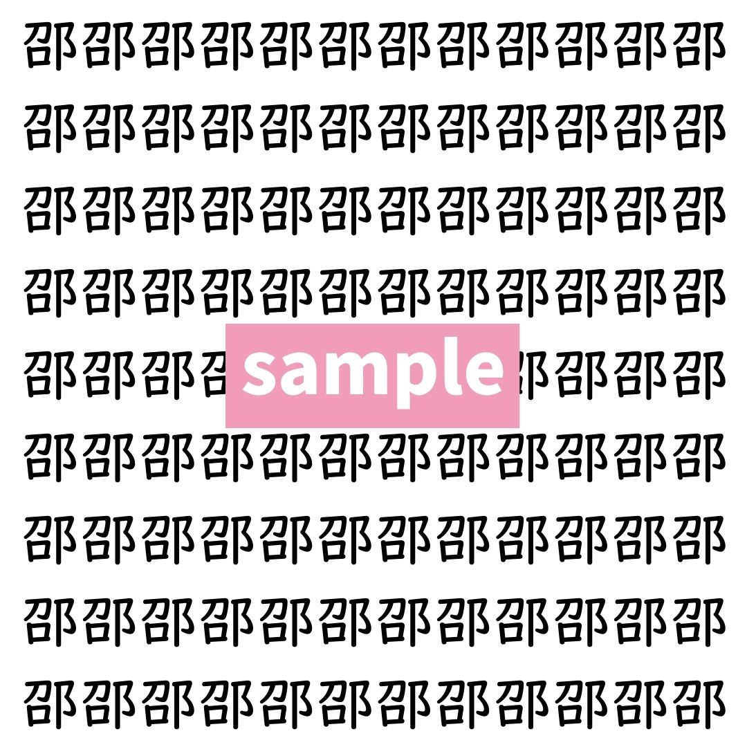 【漢字探し】ずらっと並んだ「邵」の中にまぎれた別の漢字一文字は？